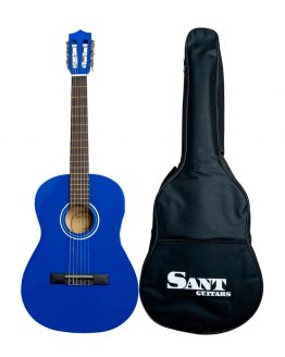 Sant Guitars - 37€ Guitar i Farven blå hos www.guitaristen.dk
