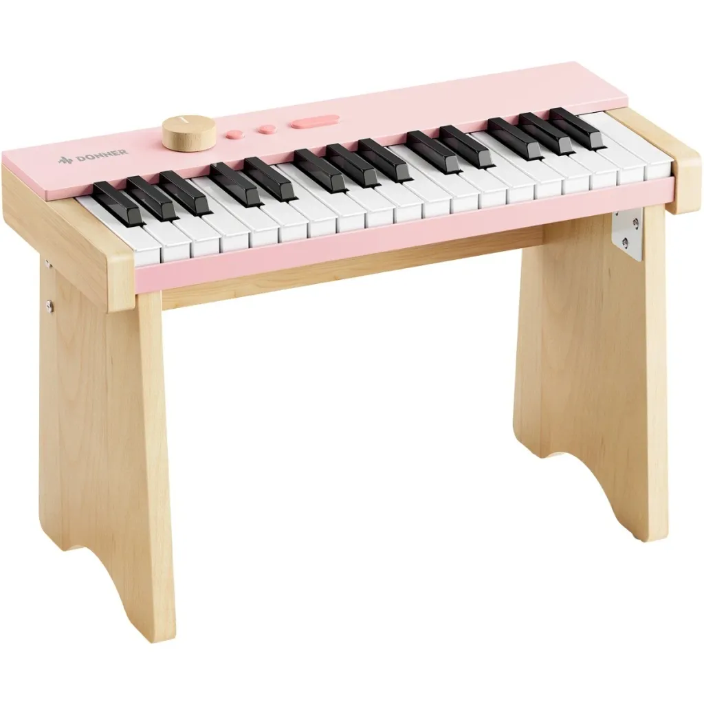 Donner-KIDO-V-10-boerne-el-klaver-light-pink-www.guitaristen.dk