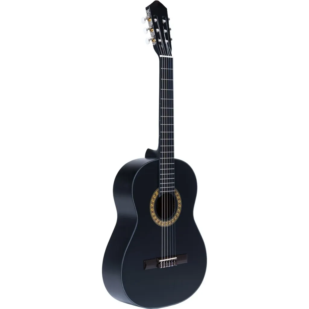 Santana-Classical-18-MBK-spansk-guitar-matt-black-www.guitaristen.dk